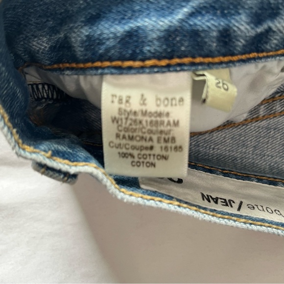 **SOLD** Rag & Bone Marilyn Crop in Ramona Embroidery Size 26 - Picture 9 of 14